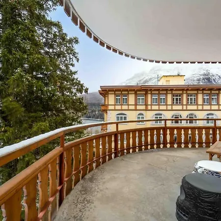 Apartament 3bedr Private Parking Slopes Access Sankt Moritz